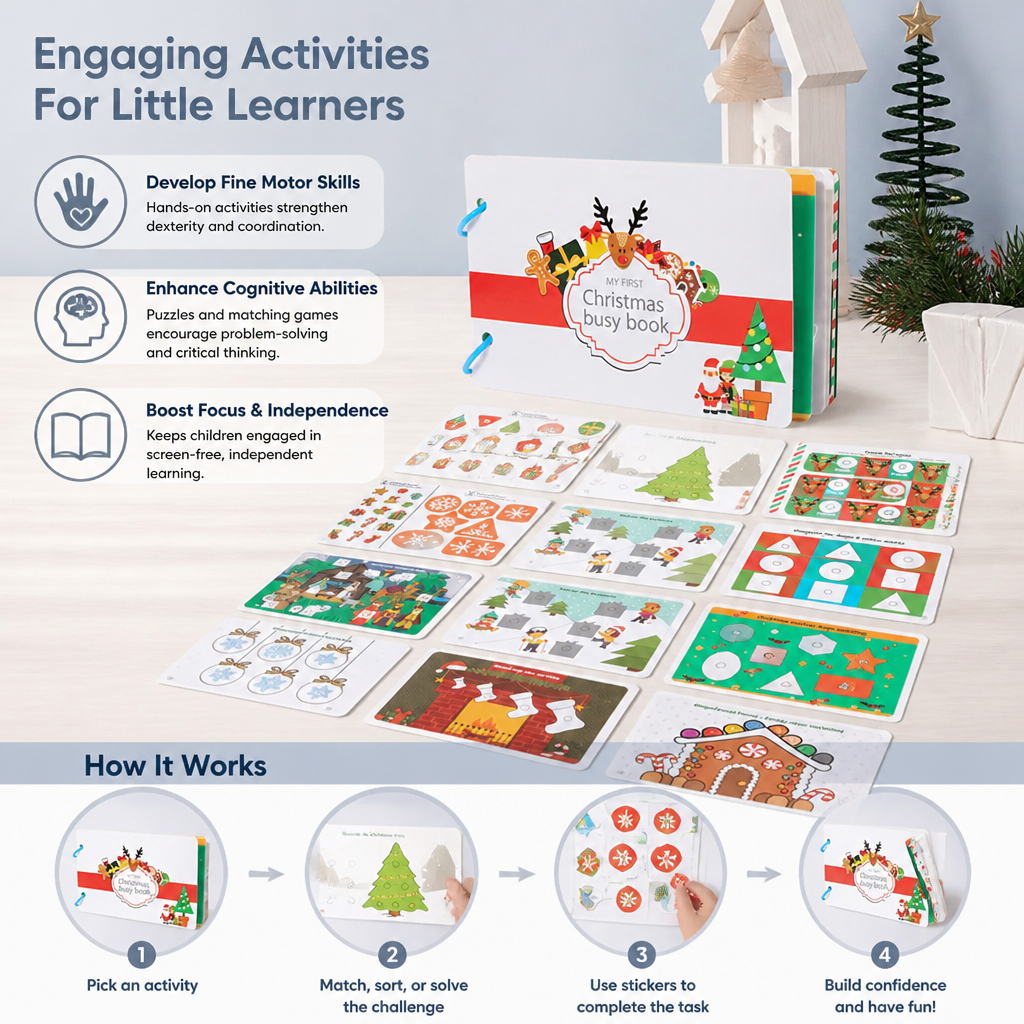 Montessori Christmas Busy Book