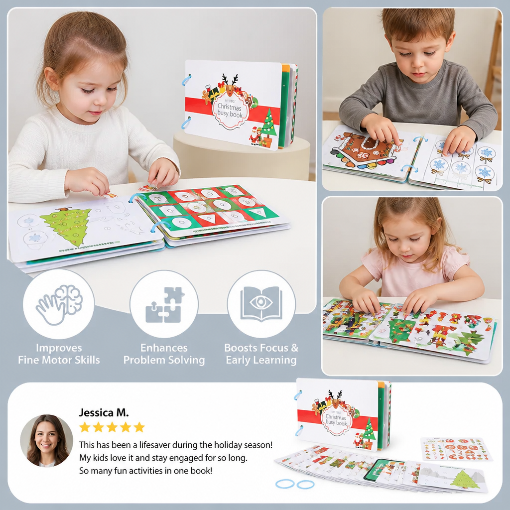 Montessori Christmas Busy Book