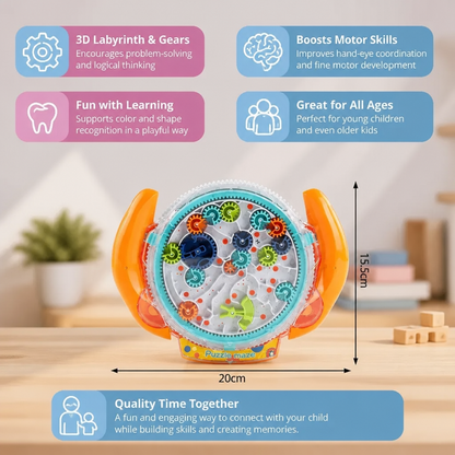 3D Ball Maze Wheel – Skill and Learning Game