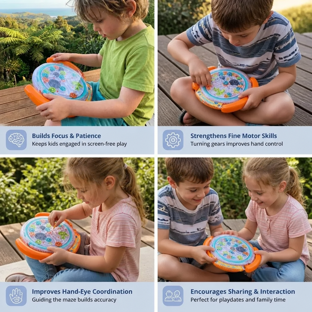 3D Ball Maze Wheel – Skill and Learning Game