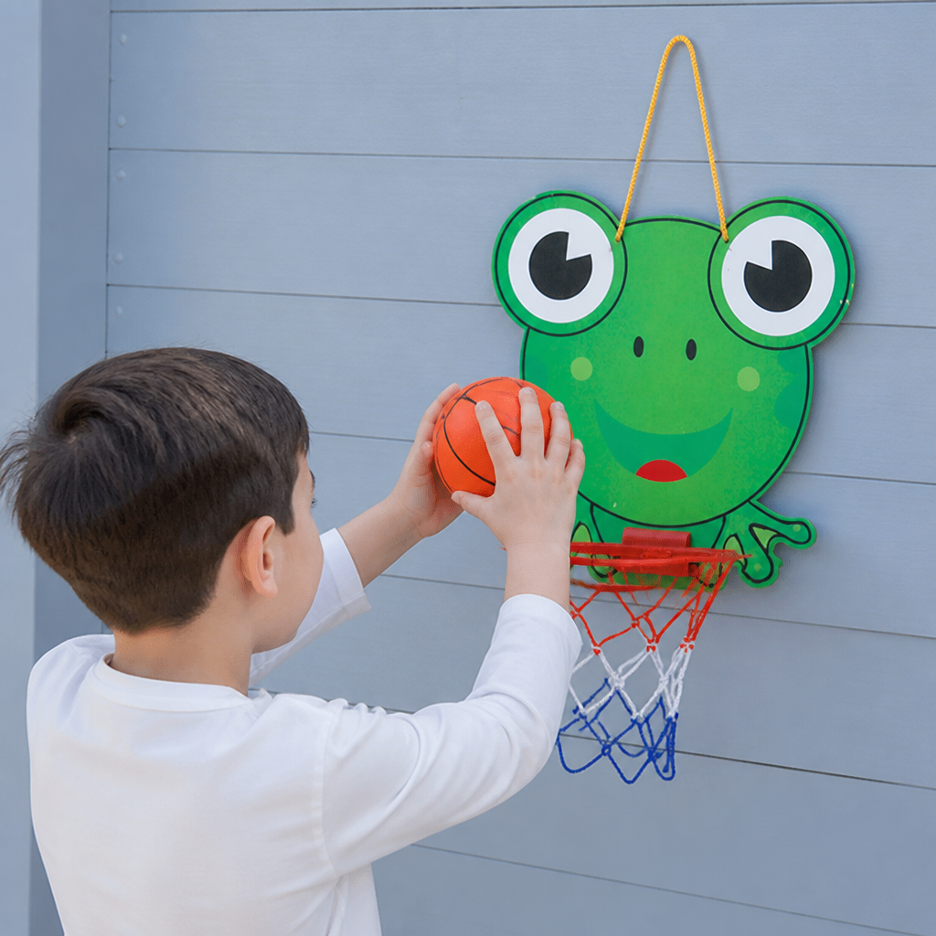 Cute animal basketball set for children