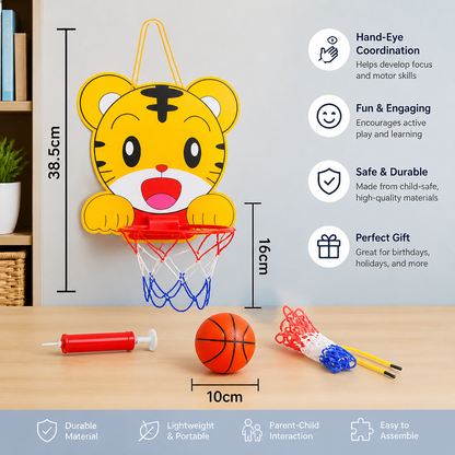 Cute animal basketball set for children