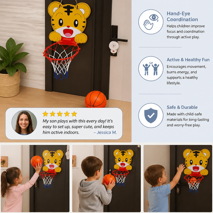 Cute animal basketball set for children