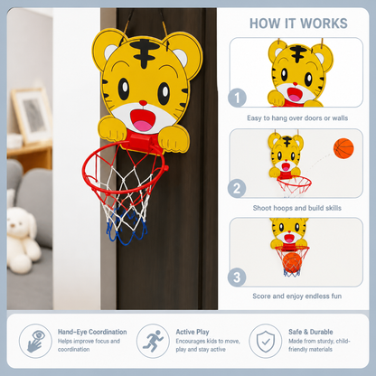 Cute animal basketball set for children