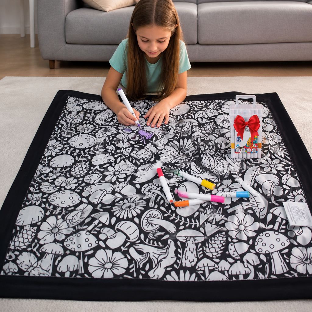 DIY Colouring Blanket for the whole family