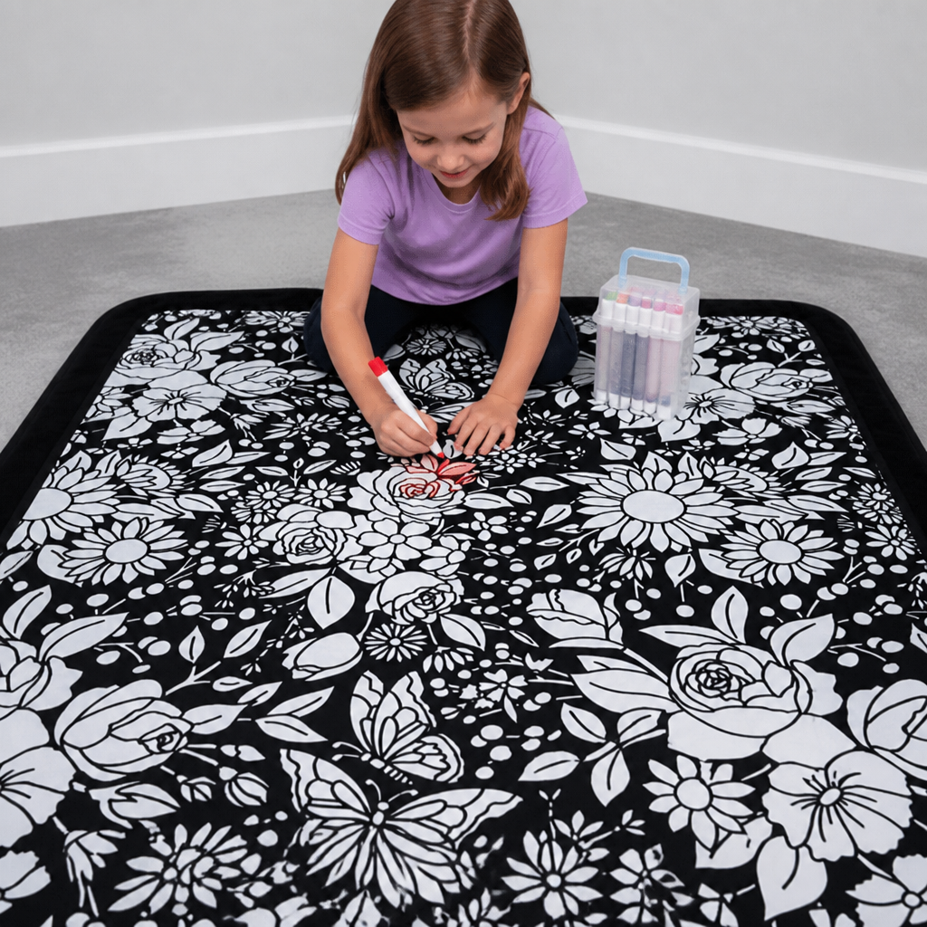 DIY Colouring Blanket for the whole family