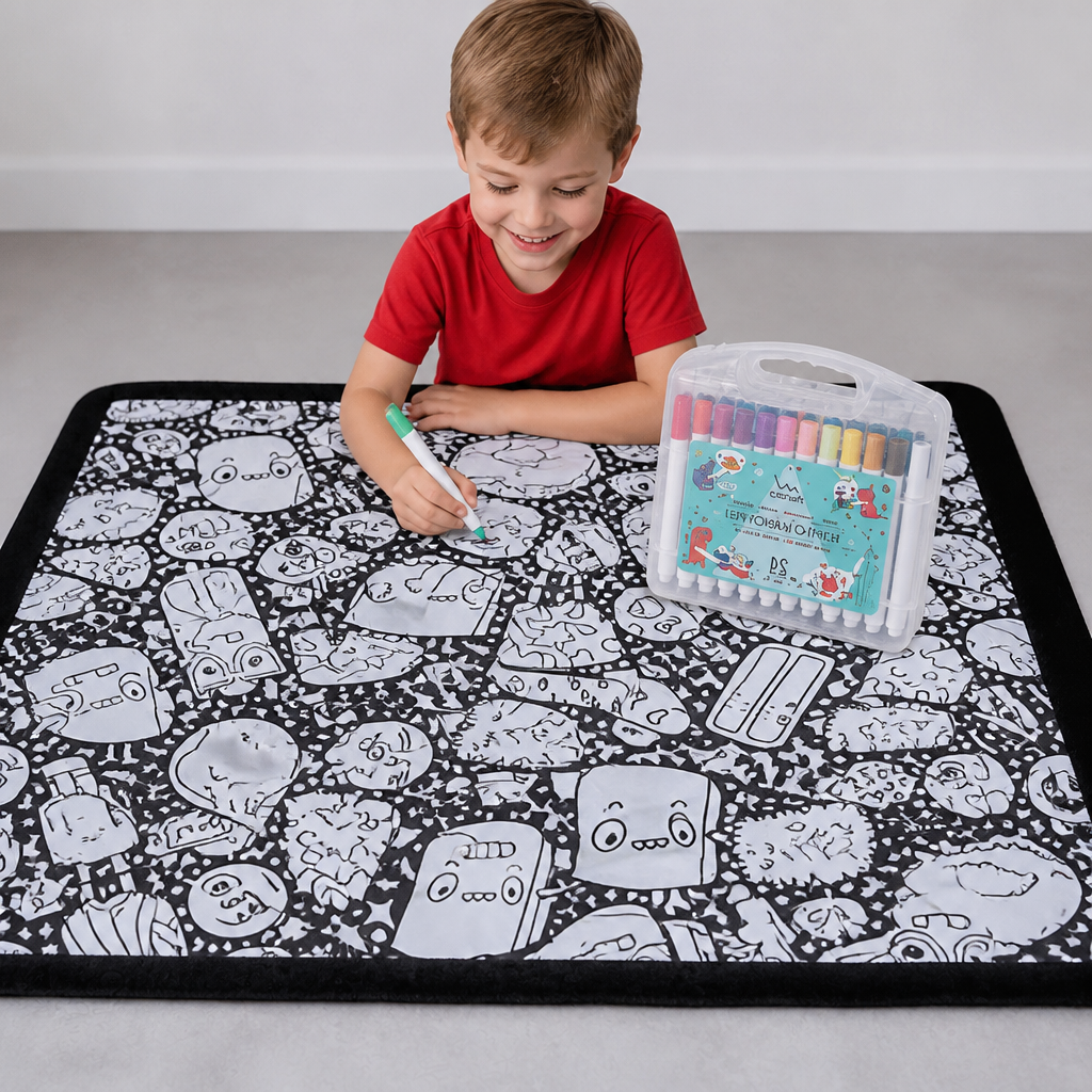 DIY Colouring Blanket for the whole family