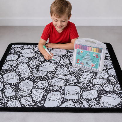 DIY Colouring Blanket for the whole family
