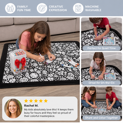 DIY Colouring Blanket for the whole family