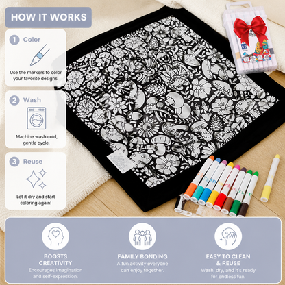 DIY Colouring Blanket for the whole family