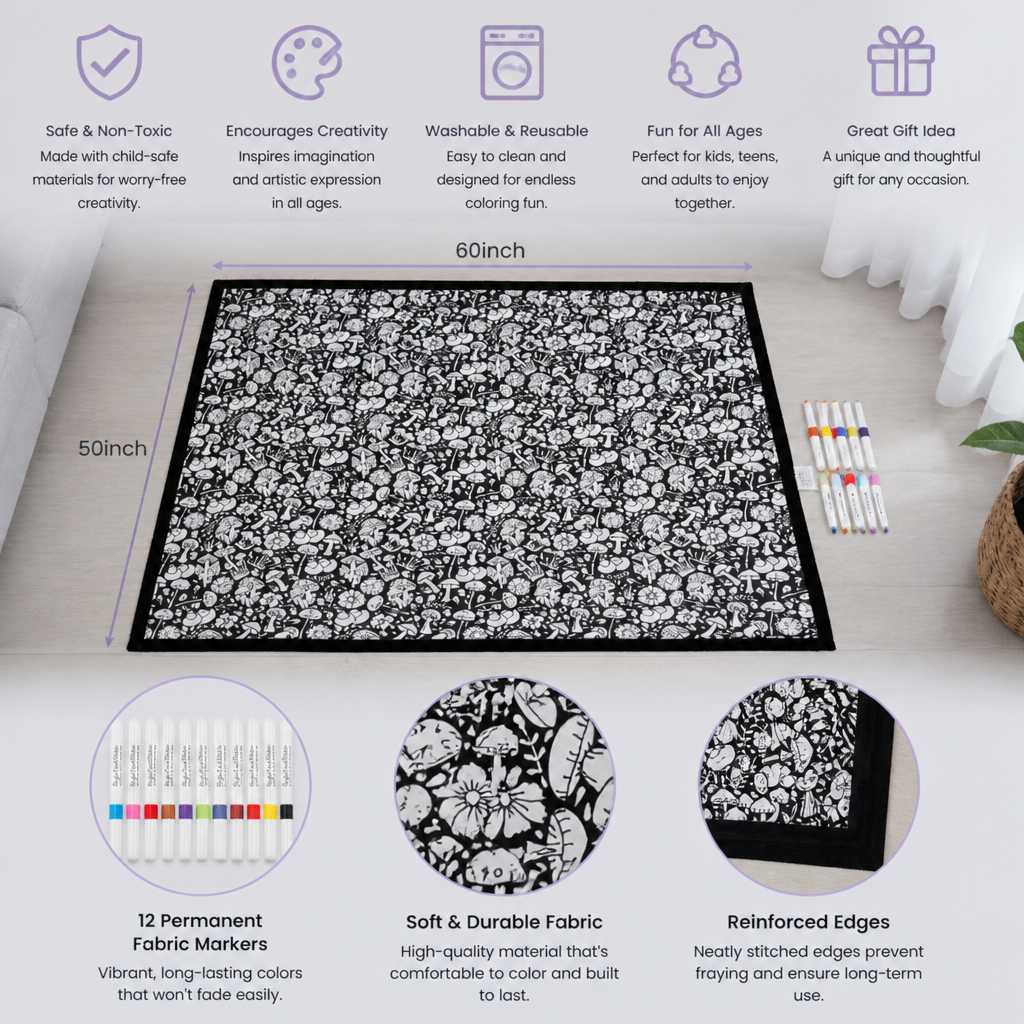DIY Colouring Blanket for the whole family