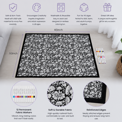DIY Colouring Blanket for the whole family