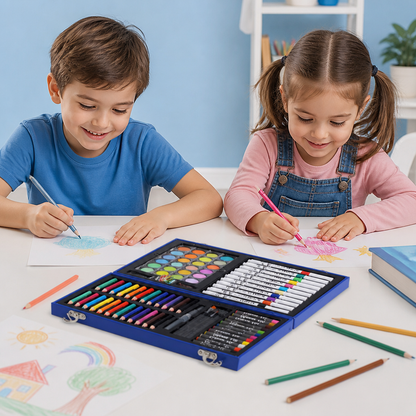 88-Piece Creative Art Case for Little Artists
