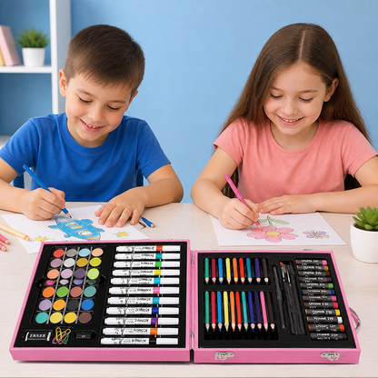 88-Piece Creative Art Case for Little Artists