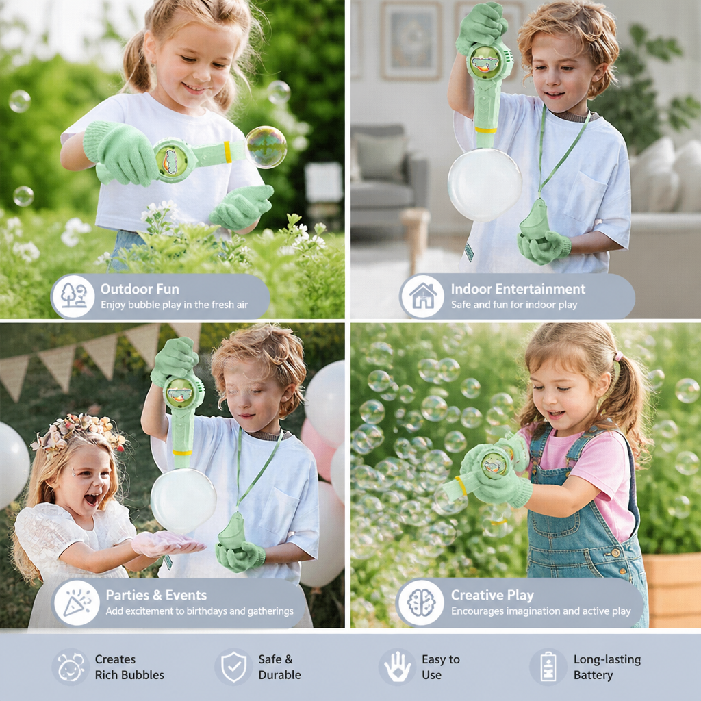 Interactive Bubble Ball Racket Toy for Kids