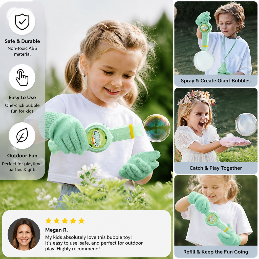 Interactive Bubble Ball Racket Toy for Kids