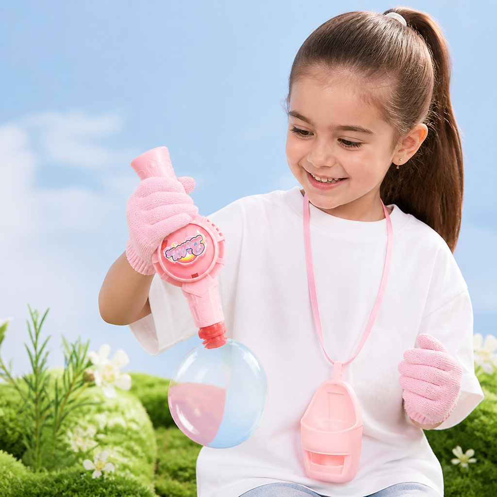 Interactive Bubble Ball Racket Toy for Kids