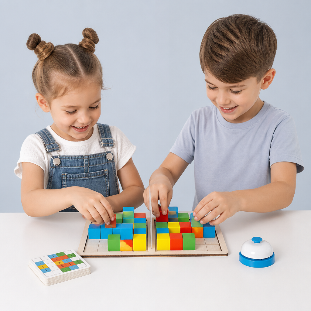 3D Color Match Building Blocks Puzzle Game