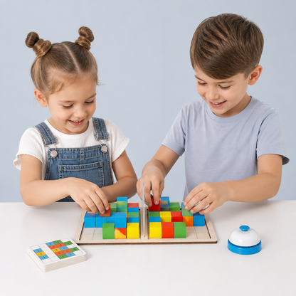 3D Color Match Building Blocks Puzzle Game