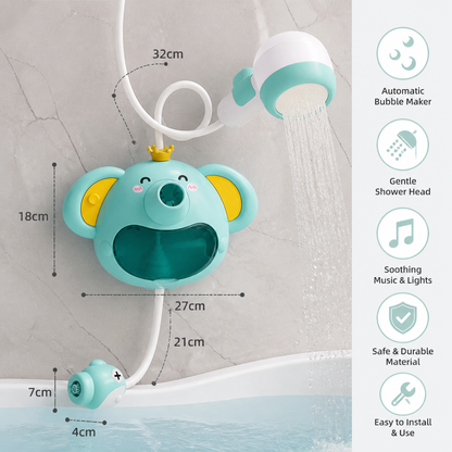Musical Elephant Bubble Bath Toy with Shower Head