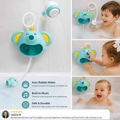 Musical Elephant Bubble Bath Toy with Shower Head