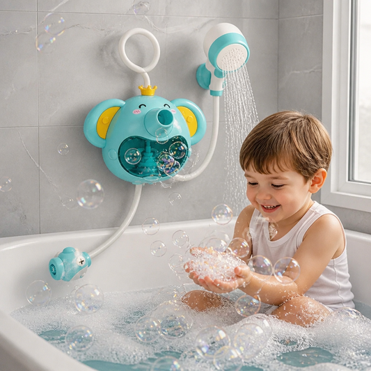 Musical Elephant Bubble Bath Toy with Shower Head