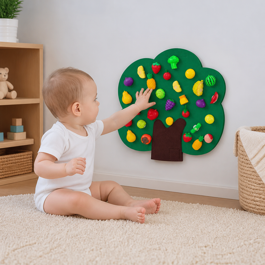 Felt Fruit Tree Activity Board – Montessori Learning Toy