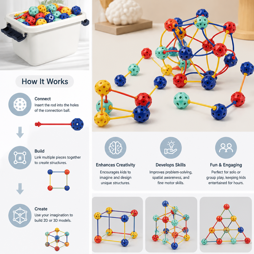 3D STEM Construction Building Set – Creative Learning Toy