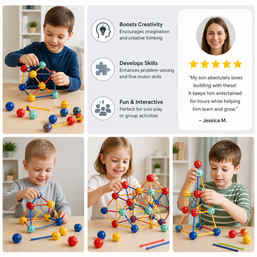 3D STEM Construction Building Set – Creative Learning Toy