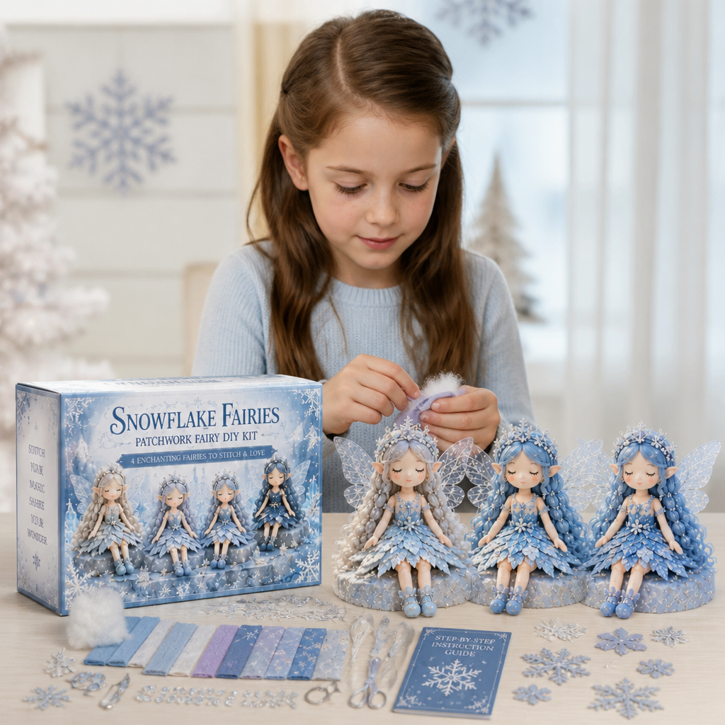 Fairy DIY Sewing Kit for Kids – Make Enchanting Fairy Dolls with Fabric, Accessories & Instructions