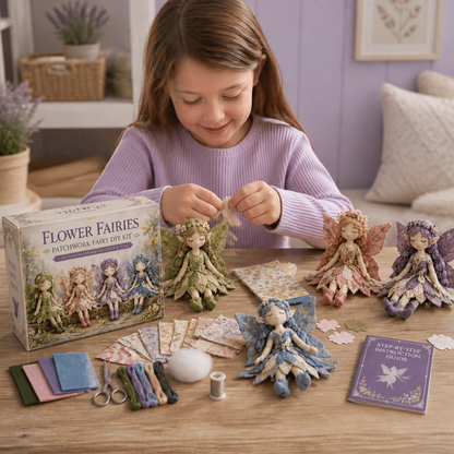 Fairy DIY Sewing Kit for Kids – Make Enchanting Fairy Dolls with Fabric, Accessories & Instructions