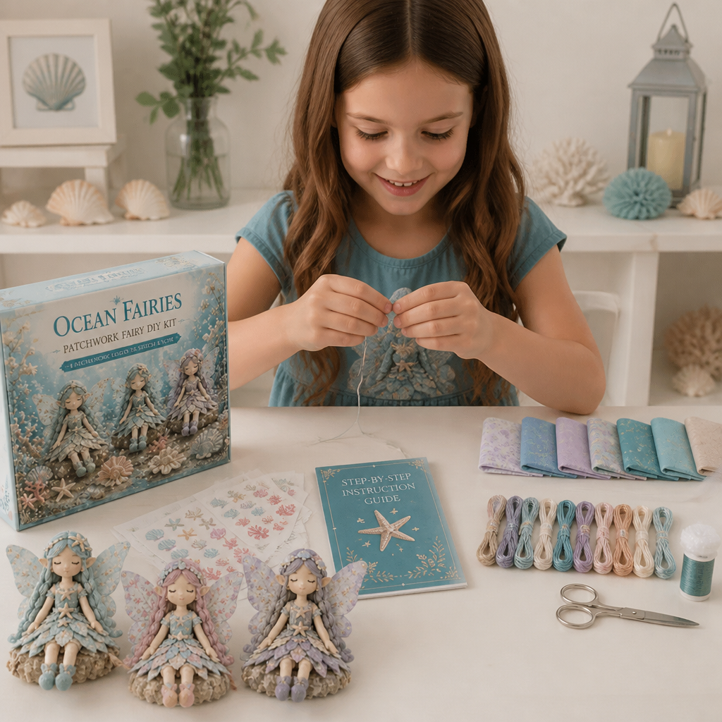 Fairy DIY Sewing Kit for Kids – Make Enchanting Fairy Dolls with Fabric, Accessories & Instructions