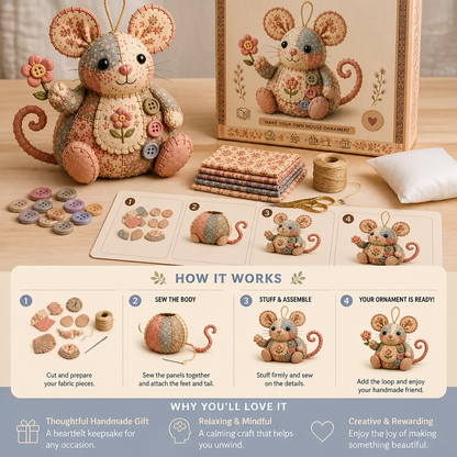 DIY Animal Sewing Kit – Handmade Fabric Ornament Craft Set
