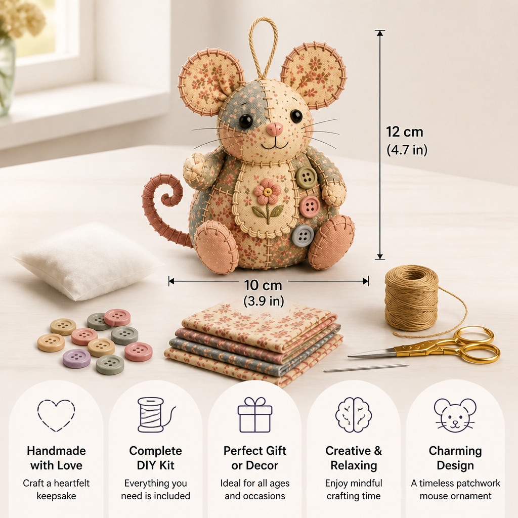 DIY Animal Sewing Kit – Handmade Fabric Ornament Craft Set