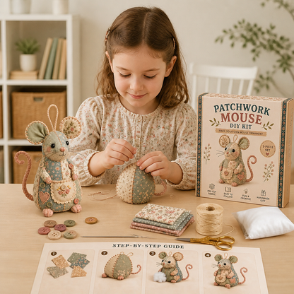 DIY Animal Sewing Kit – Handmade Fabric Ornament Craft Set