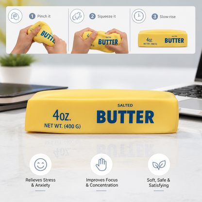 Jumbo Squishy Butter Stick – Slow-Rise Stress Ball & Sensory Fidget Toy