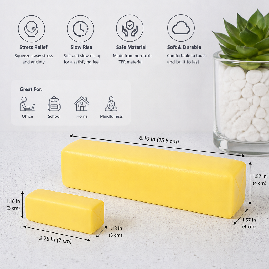 Jumbo Squishy Butter Stick – Slow-Rise Stress Ball & Sensory Fidget Toy