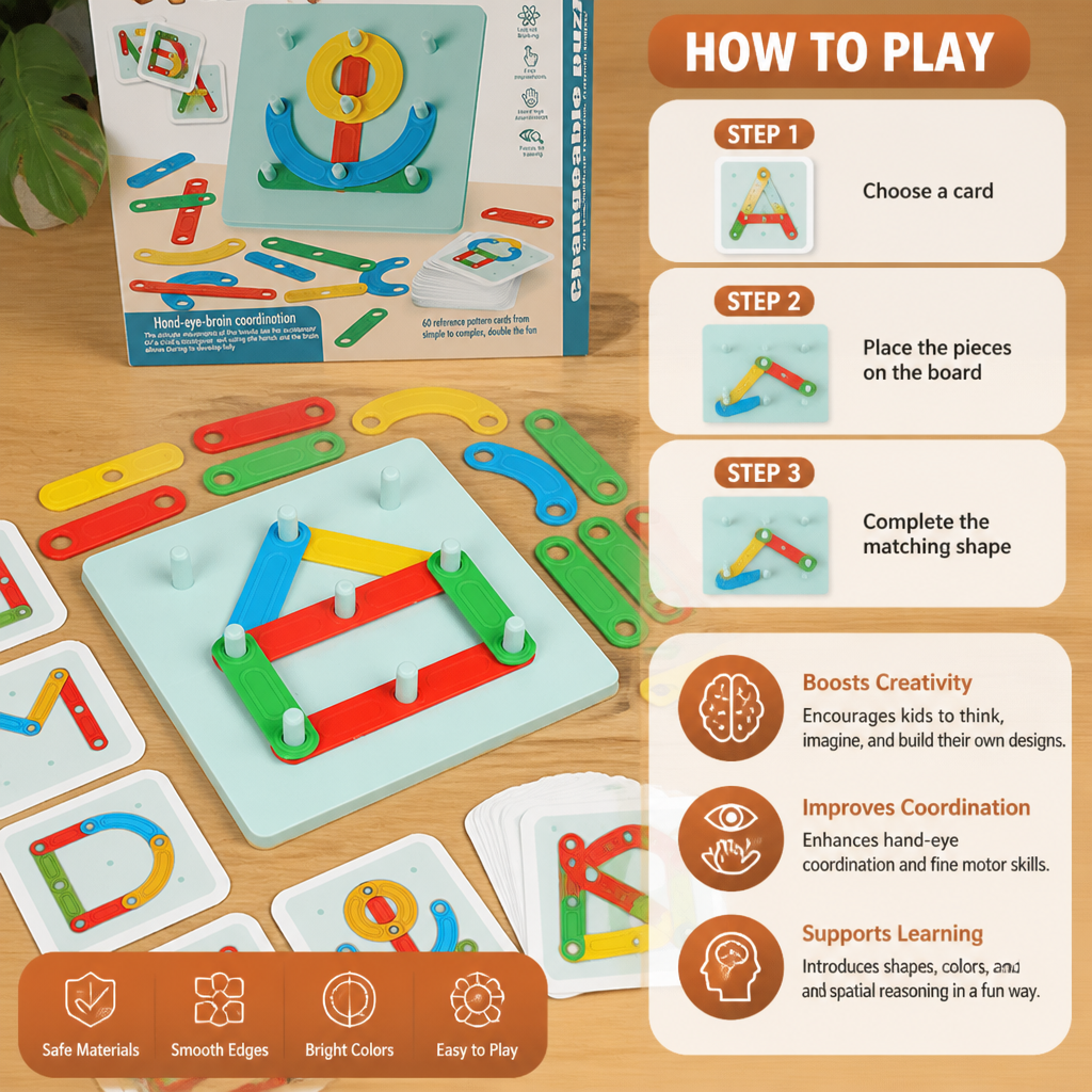 Educational Magnetic Letter & Number Building Set