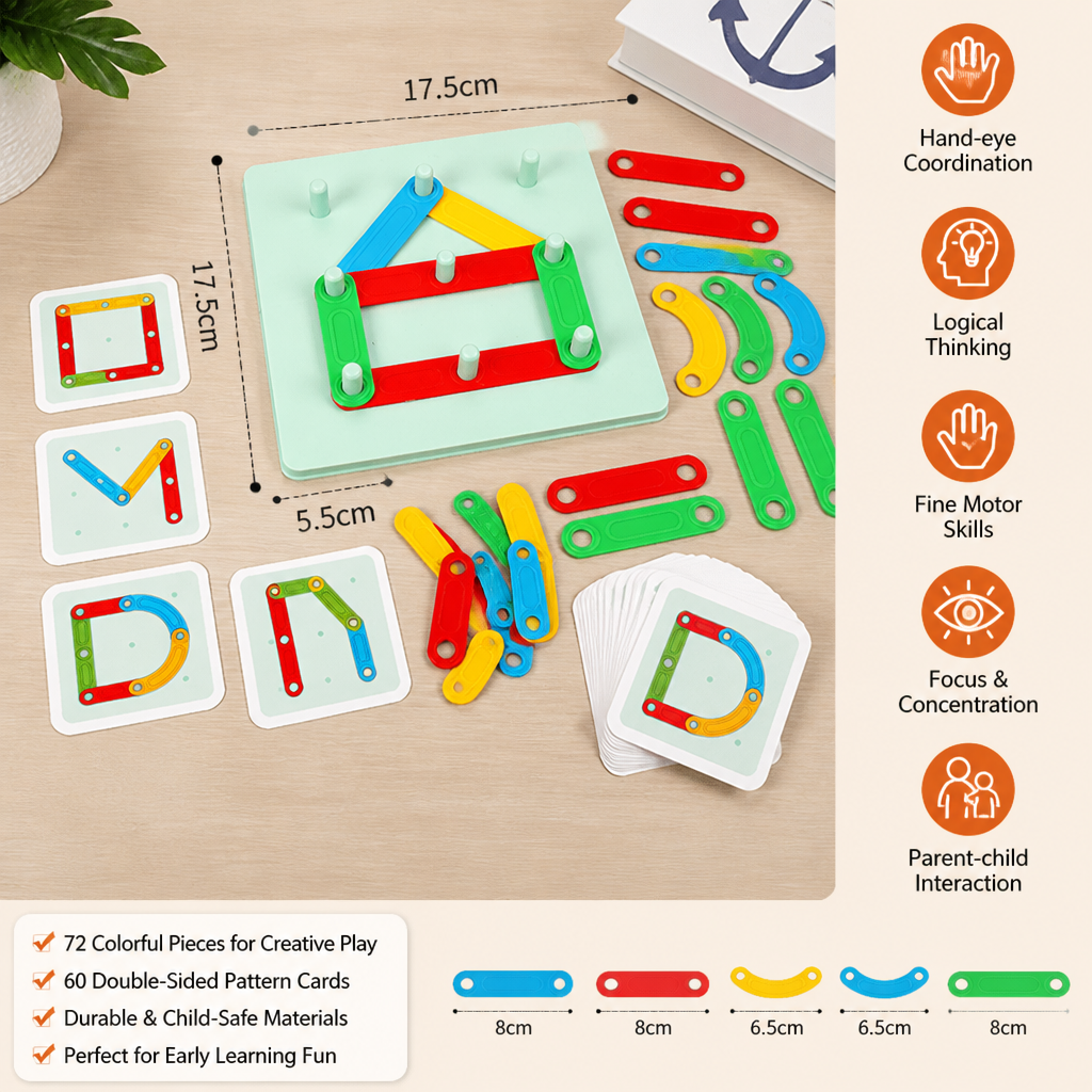Educational Magnetic Letter & Number Building Set