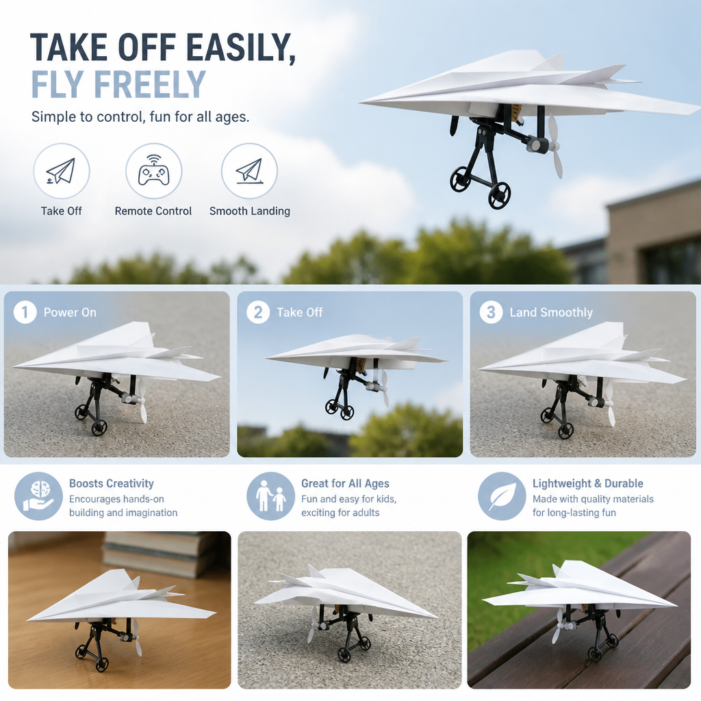 DIY Remote Control Paper Airplane Kit
