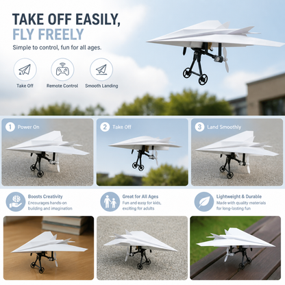 DIY Remote Control Paper Airplane Kit
