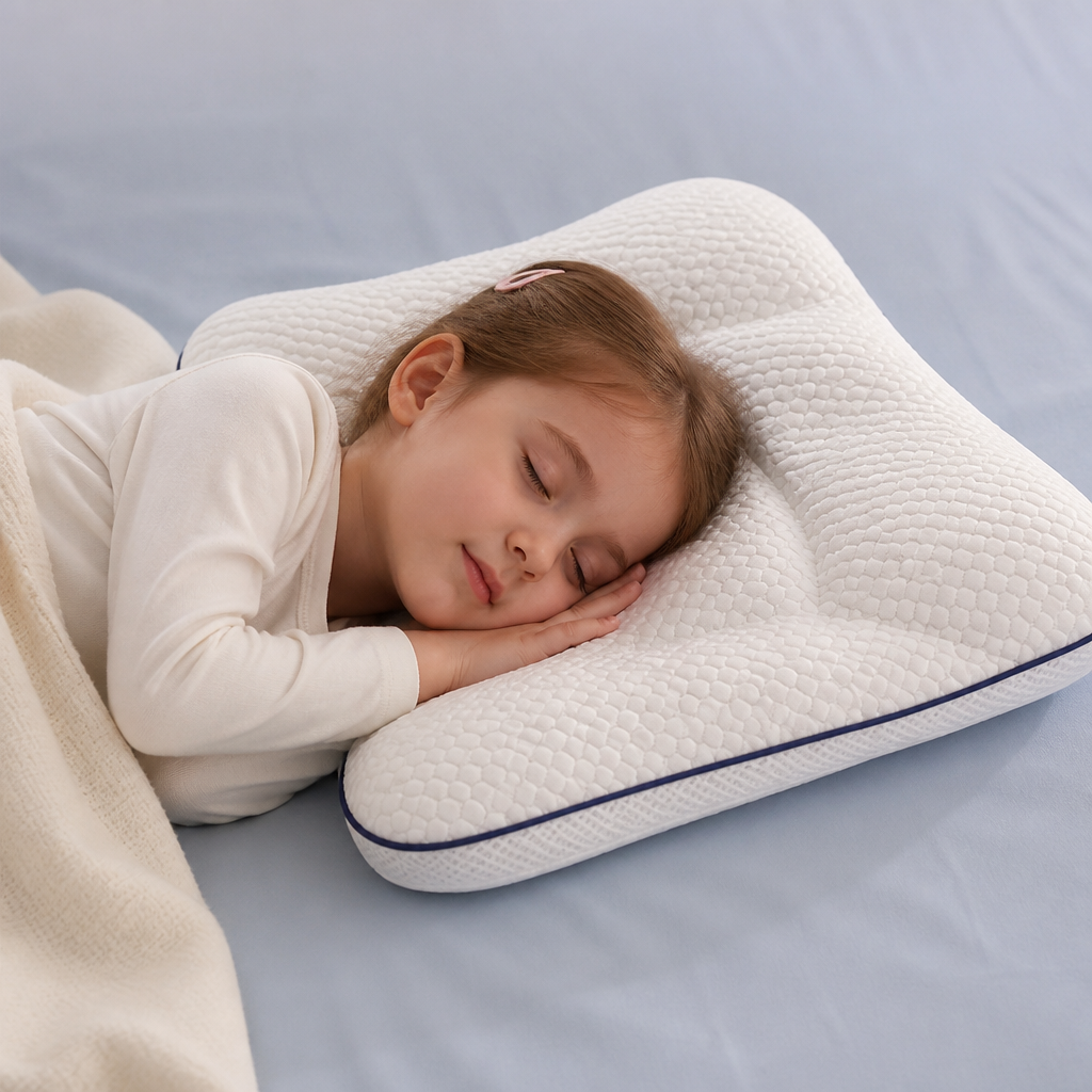 Ergonomic Neck Support Memory Foam Kids Pillow