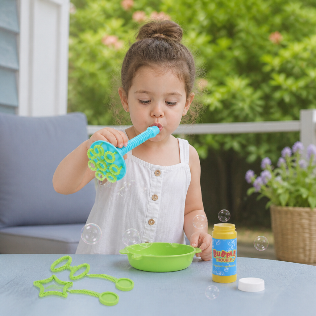 Magic Bubble Blower Stick Set