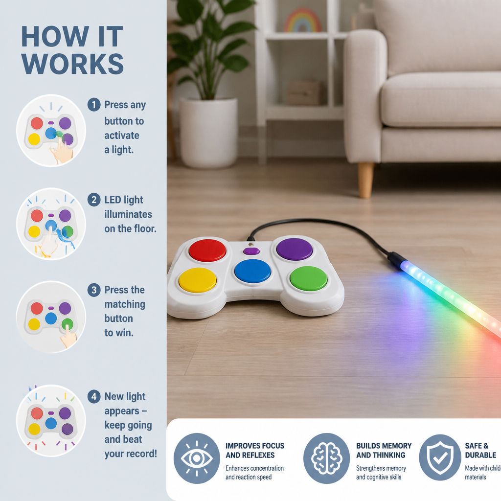 Light Defense Challenge – Interactive LED Reflex Game
