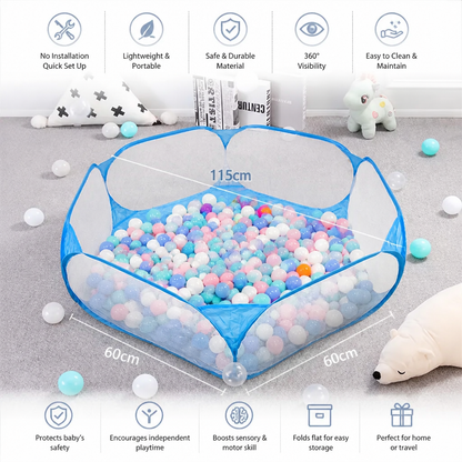 Portable Pop-Up Baby Playpen Tent for Toddlers