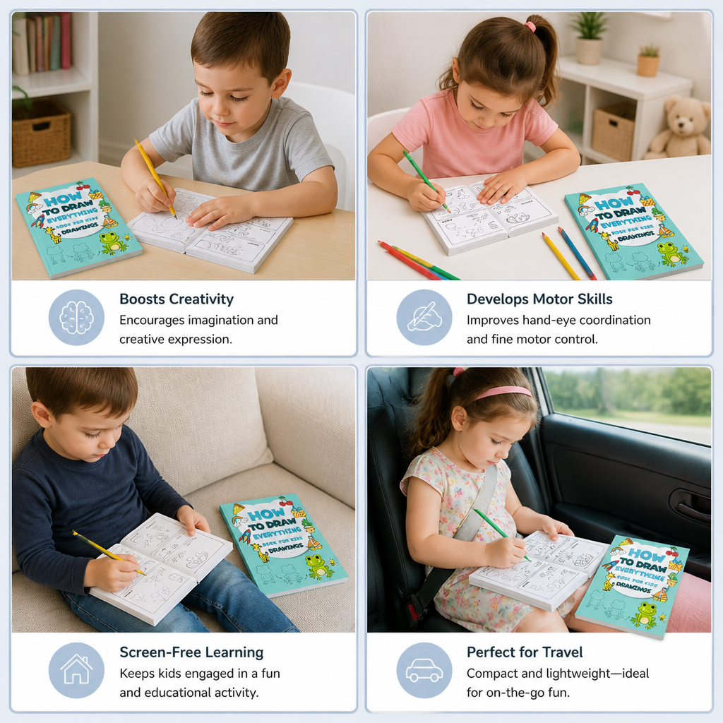 Montessori How to Draw Activity Book – Step-by-Step Learning & Drawing Practice