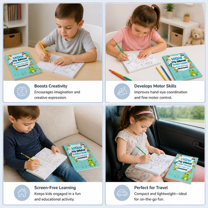 Montessori How to Draw Activity Book – Step-by-Step Learning & Drawing Practice