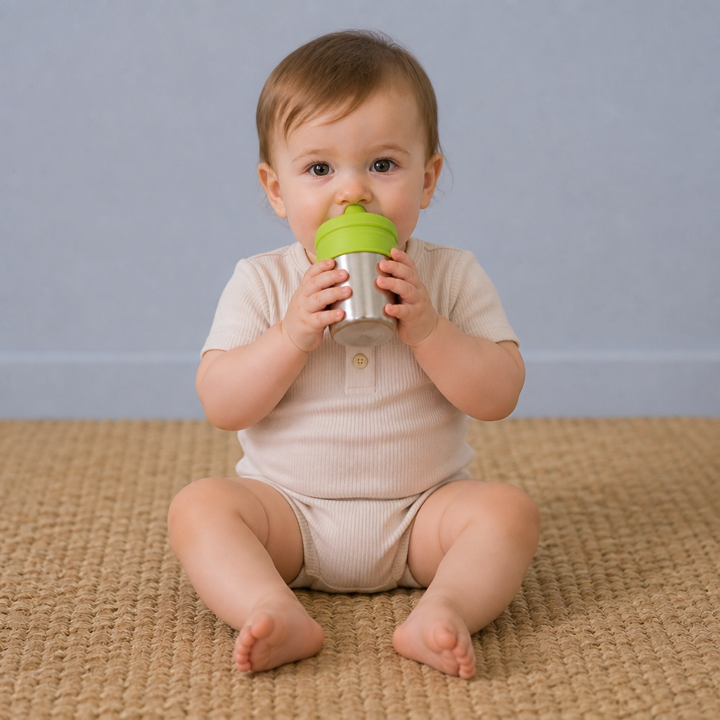 BPA-Free Spillproof Silicone Sippy Cup Lids with Straw