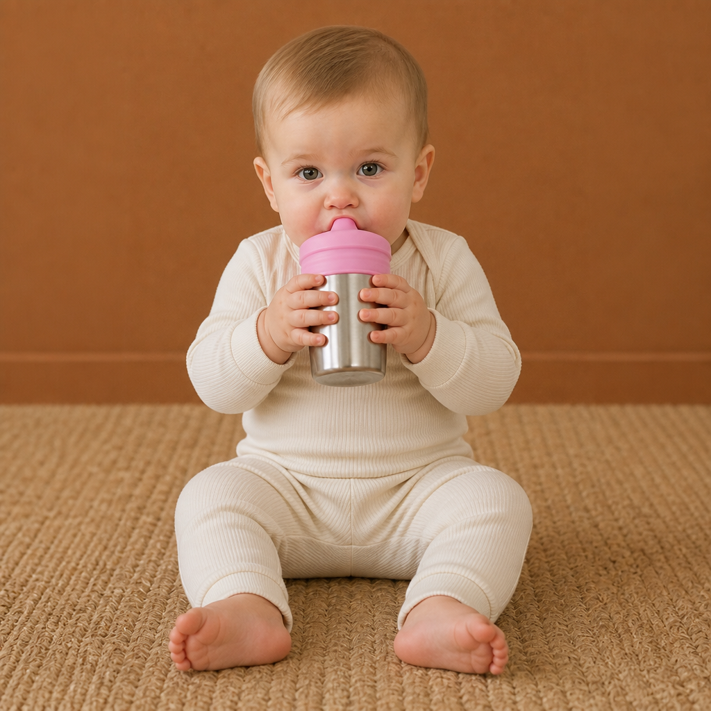 BPA-Free Spillproof Silicone Sippy Cup Lids with Straw
