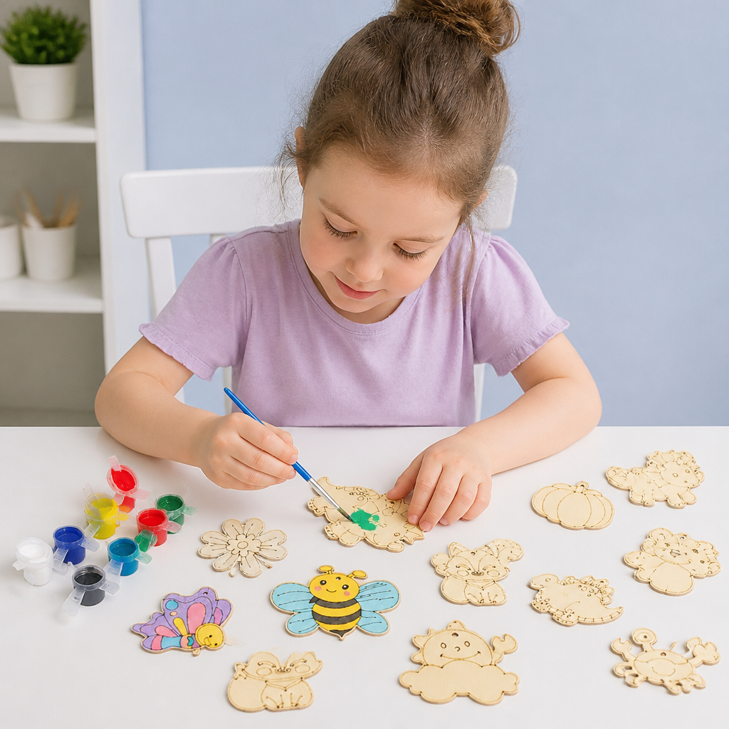 DIY Wooden Paint & Play Craft Kit for Kids